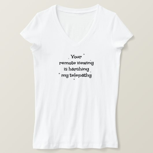 Snarky Psi T-shirt met V-hals voor dames (Design voorkant)