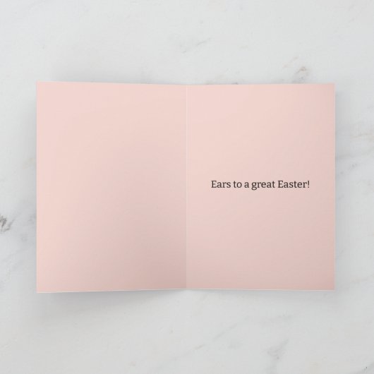 Snarky Rabbit Easter Card Kaart (Binnen)