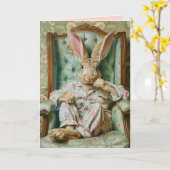 Snarky Rabbit Easter Card Kaart (Gele Bloem)