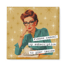 Snarky Retro Dame Uw Problemen