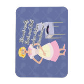 Snarky Rock Tambourine Houseechtgenote Magneet (Verticaal)