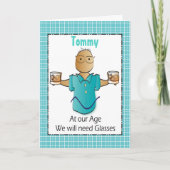 Snarky Sarcastisch Mannelijk Verjaardag Ouderdom J Kaart (Voorkant)