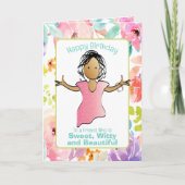 Snarky Sassy Funny Gezegde Vrouw Cartoon Verjaarda Kaart (Voorkant)