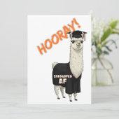 Snarky & Schattige Afstuderen Kaarten - Llama & Me (Staand voorkant)
