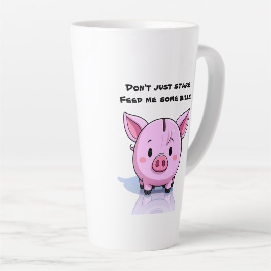 Snarky swine latte mok (Rechterhoek)