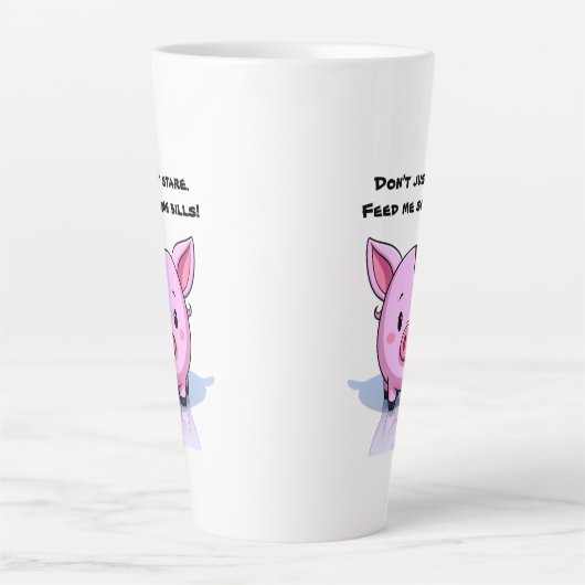 Snarky swine latte mok (Voorkant)