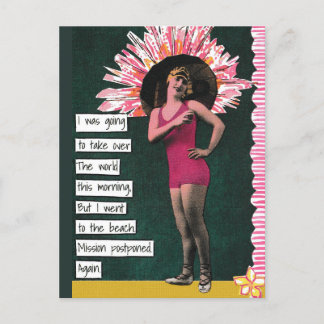 Snarky Vacation Briefkaart Beach Day