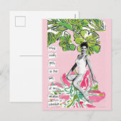 Snarky vakantie Briefkaart werk krijgt in de weg (Voorkant / Achterkant)