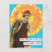 Snarky vakantie Briefkaart werkschema (Voorkant)