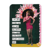 Snarky vakantie magneet strand dag (Verticaal)