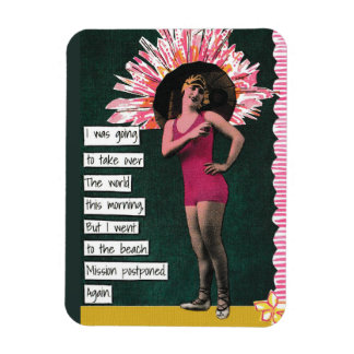 Snarky vakantie magneet strand dag