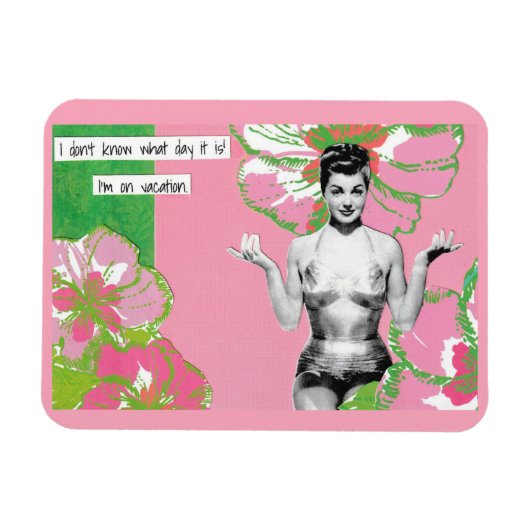 Snarky vakantie magneet Welke dag is het? (Horizontaal)