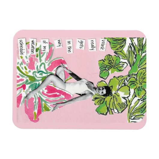 Snarky vakantie magneet werk krijgt in de weg (Horizontaal)