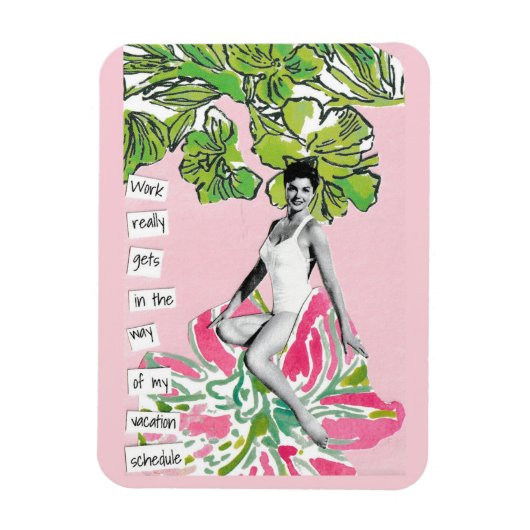 Snarky vakantie magneet werk krijgt in de weg (Verticaal)