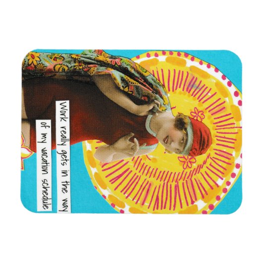 Snarky vakantie magneet werkschema (Horizontaal)