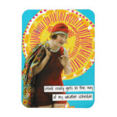 Snarky vakantie magneet werkschema (Verticaal)