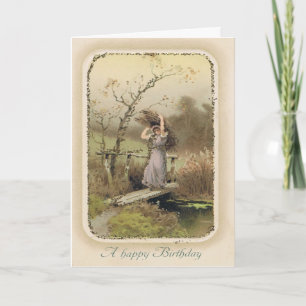  Snarky Verjaardag Kaart met Meisje Werken