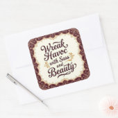 Snarky Wreak Havoc with Sass and Beauty Sticker (Envelop)
