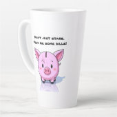 Snarky zwijn latte mok (Linkerhoek)