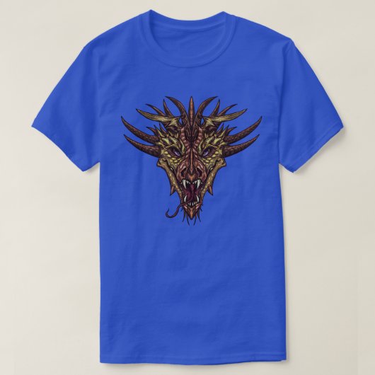 Snarling Dragon Head Graphic T-Shirt (Design voorkant)