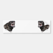 Snarling Dutch Shepherd Police Dog bumpersticker (Voorkant)