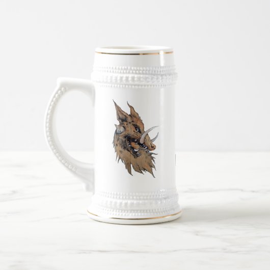Snarling Graeko Beer Stein Bierpul (Links)