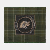 Snarling Graeko Fleece Blanket Deken (Voorkant (Horizontaal))