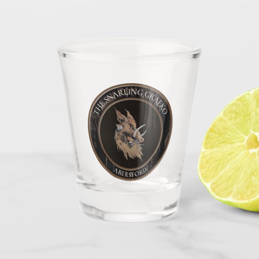 Snarling Graeko Shot Glass Glas (Voorkant)