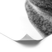 Snarling Grizzly Beer Black White modern Poster (Hoek)