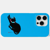 Snarling sissen zwart japans kat Case-Mate iPhone case (Achterkant (horizontaal))