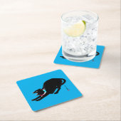 Snarling sissen zwart japans kat kartonnen onderzetters (Insitu)