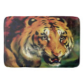 Snarling Tiger Artistic Portret Badmat (Voorkant)