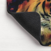 Snarling Tiger Artistic Portret Muismat (Hoek)