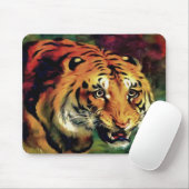 Snarling Tiger Artistic Portret Muismat (Met muis)