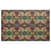 Snarling Tiger Artistic Portret Stof (Fat Quarter)