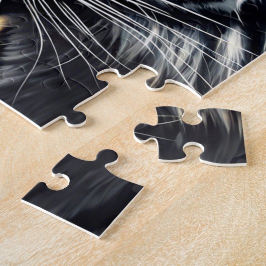 Snarling Tiger Gepersonaliseerde Naam Gift Legpuzzel (Zijkant)