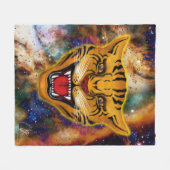 Snarling Tiger Nebula Fleece Blanket (Voorkant (Horizontaal))
