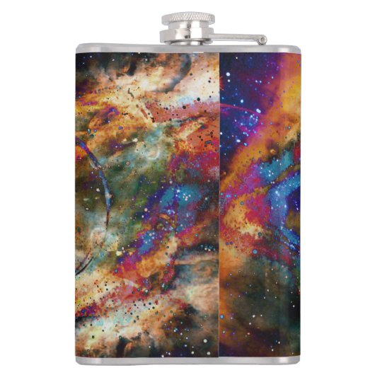 Snarling Tiger Nebula Heupfles (Achterkant)