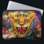 Snarling Tiger Nebula Laptop Sleeve<br><div class="desc">This fierce visage of a Snarling Tiger is superimposed on a deep space nebula. It is an image symbolizing great power and determination. When you carry your computer in this Snarling Tiger Laptop Sleeve you will be given much respect and admiration because it represents your proud spirit…Please note: If you...</div>