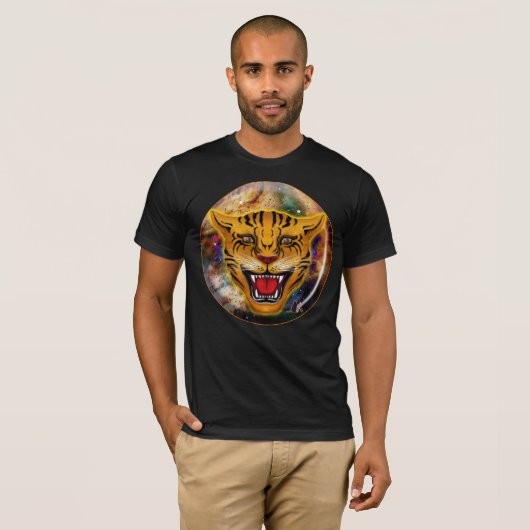 Snarling Tiger Nebula T-Shirt (Voorkant volledig)