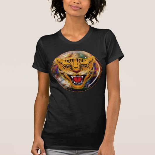 Snarling Tiger Nebula T-Shirt (Voorkant)