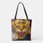 Snarling Tiger Nebula Tote Bag (Achterkant)