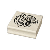 Snarling Tiger Profile Rubberstempel (Stempel)