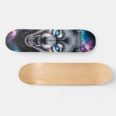  Snarling wolf head Skateboard  (Horizontaal)