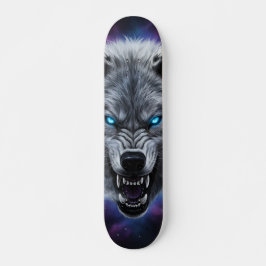 Snarling wolf head Skateboard