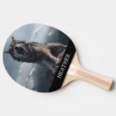 Snarling Wolf Monogram Woodland Tafeltennisbatje (Zijkant)