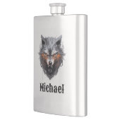 Snarling Wolf Personalized Flacon (Links)