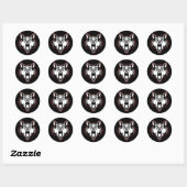 Snarling Wolf Ronde Sticker (Vel)