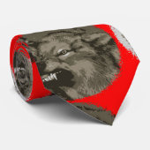 Snarling Wolf Stropdas (Opgerold)