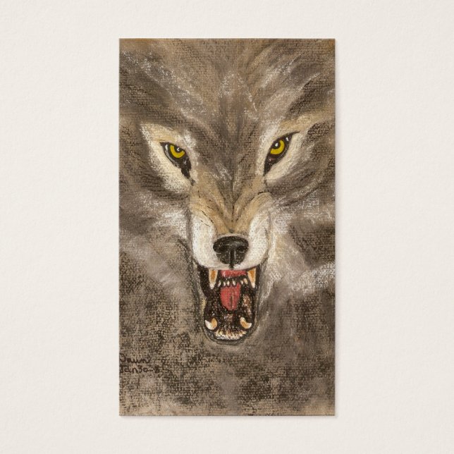 Snarling Wolf Visitekaartjes (Voorkant)